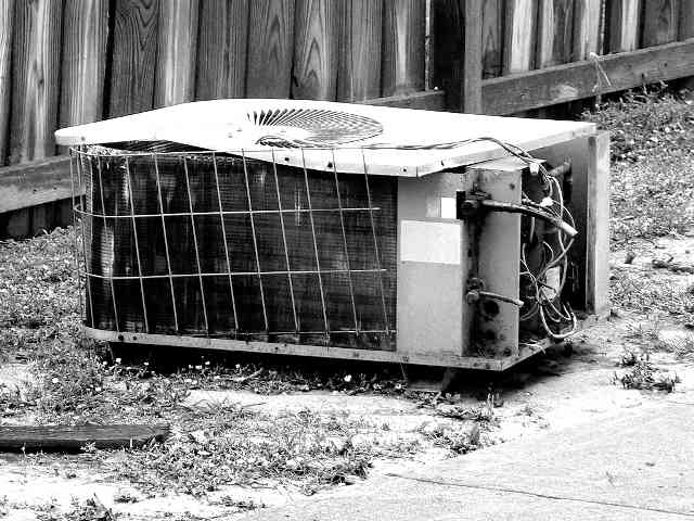 broken air conditioner