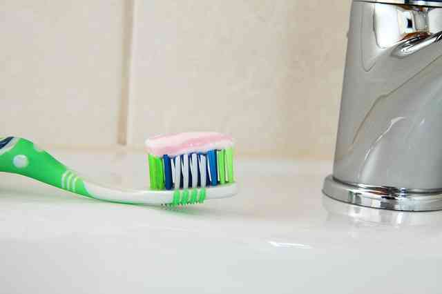 toothbrush on sink