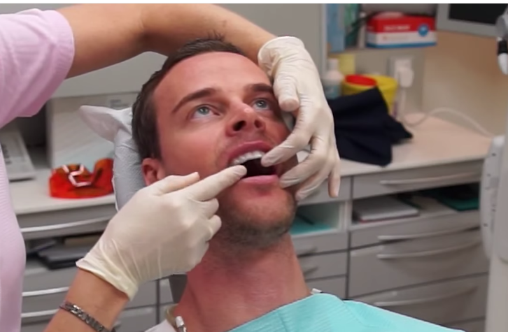 Teeth being checked