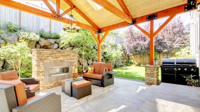 Simple residential patio