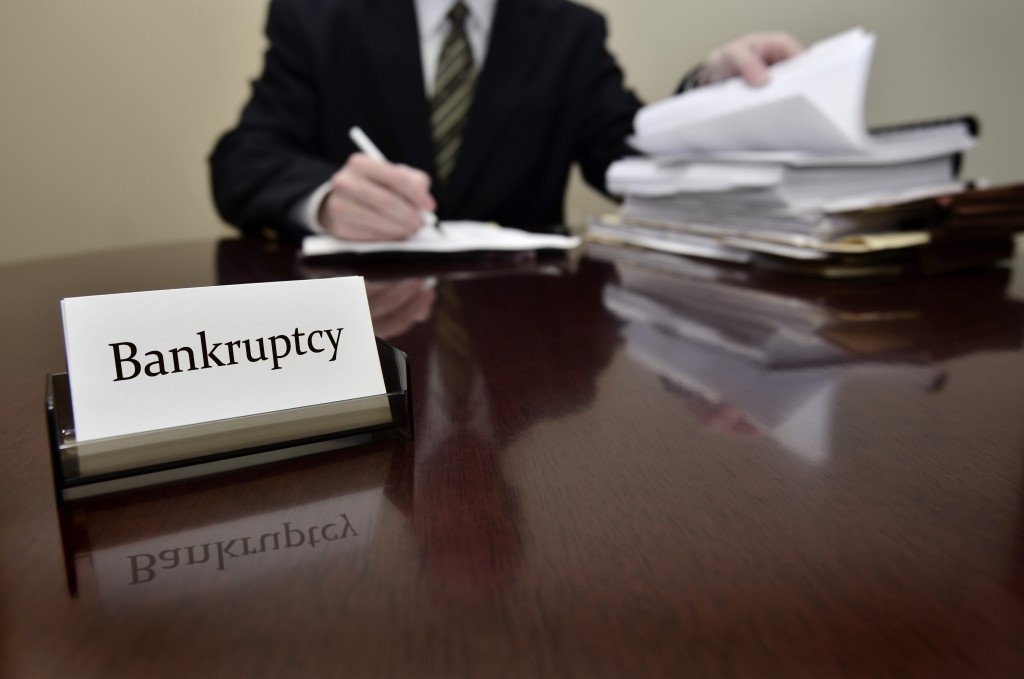 bankruptcy paralegal on his desk