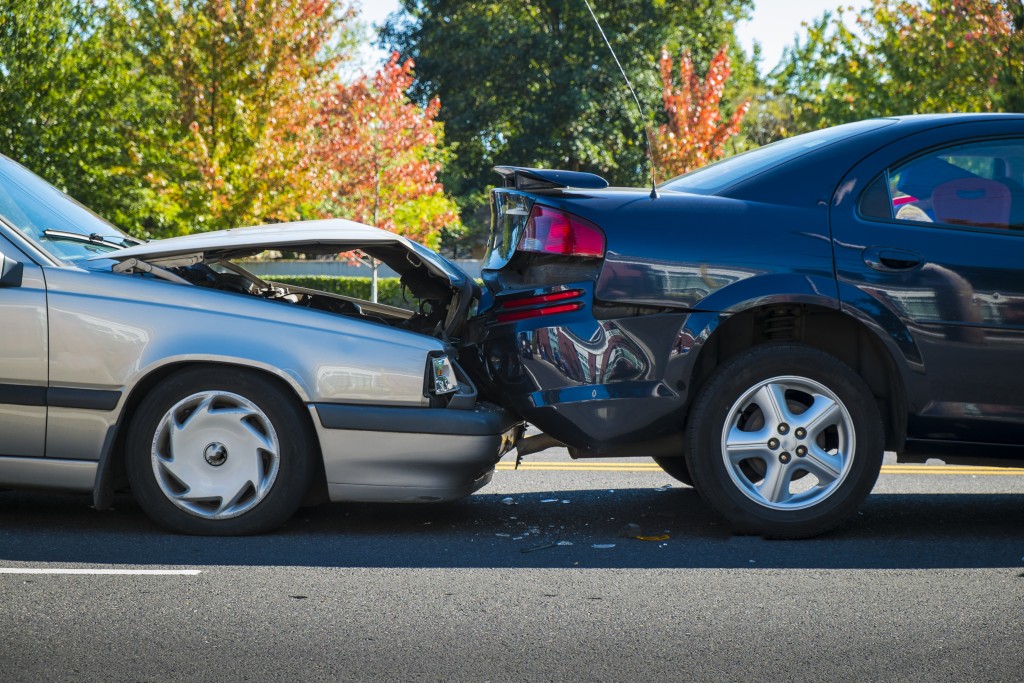 Two Cars Involved in Accident