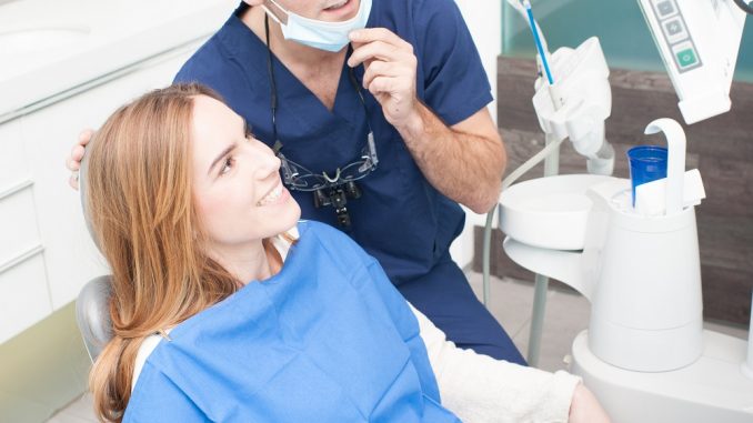 a patient at the dentist