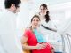 Pregnant woman in dentist