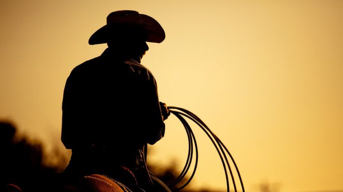 cowboy holding a rope