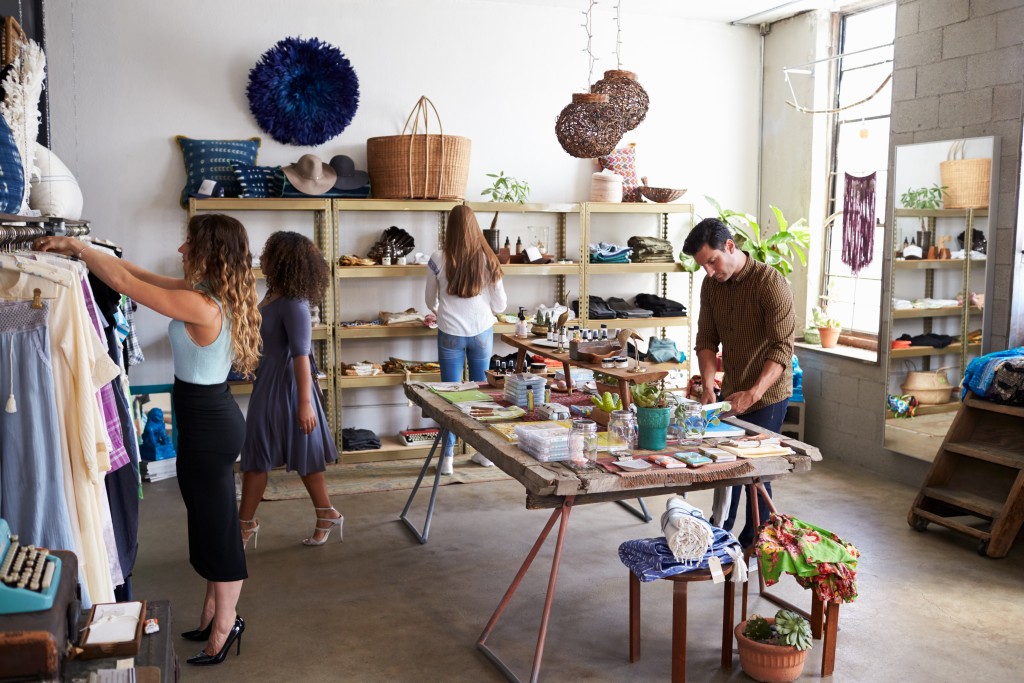 people inside a boutique