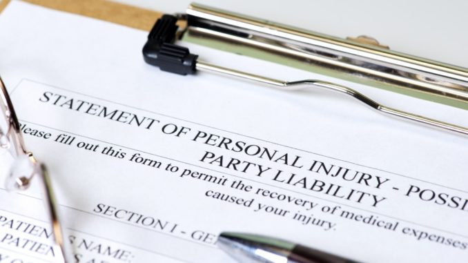 Personal injury claim