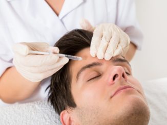 man having botox treatment