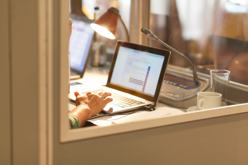 person using the computer