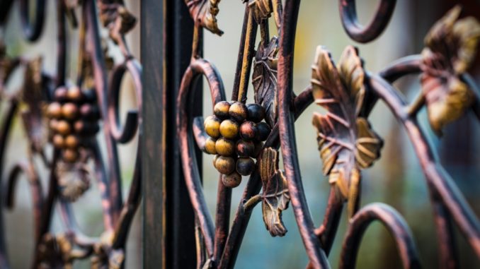 Wrought Iron fence gate