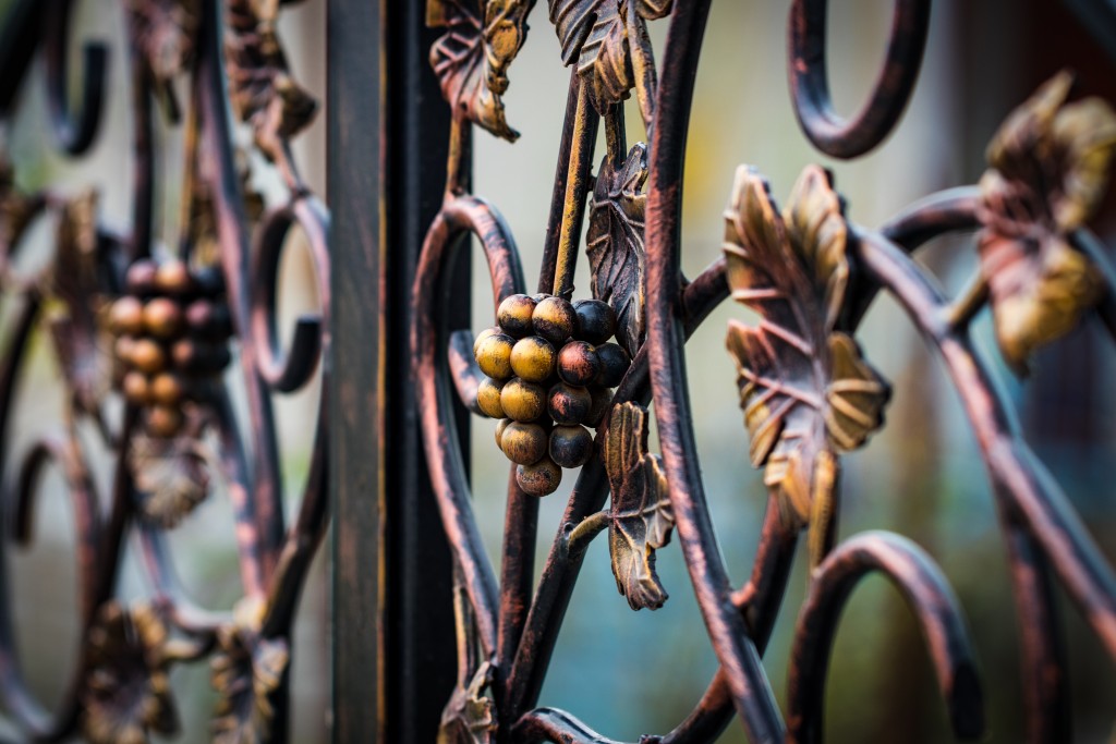 Wrought Iron fence gate