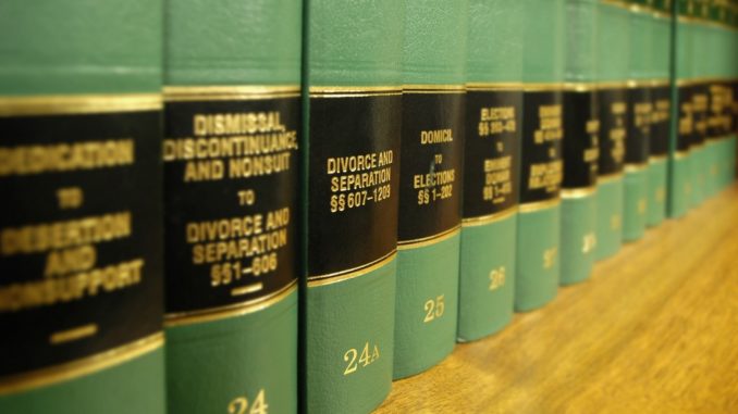 row of law books