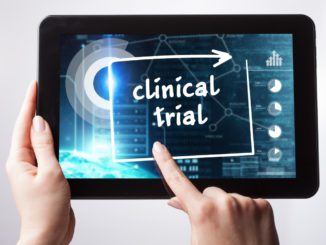 clinical trial written on the tablet