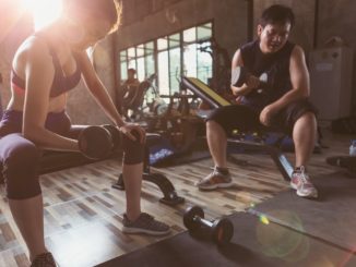 people working out at the gym