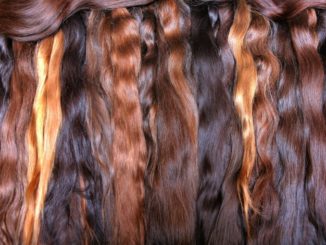 wavy hair with different shades of brown