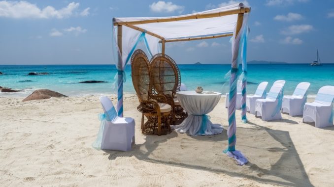 Wedding ceremony on the beach