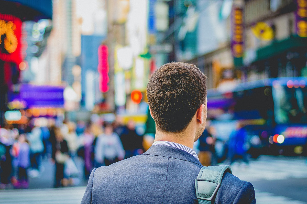 Man with bag