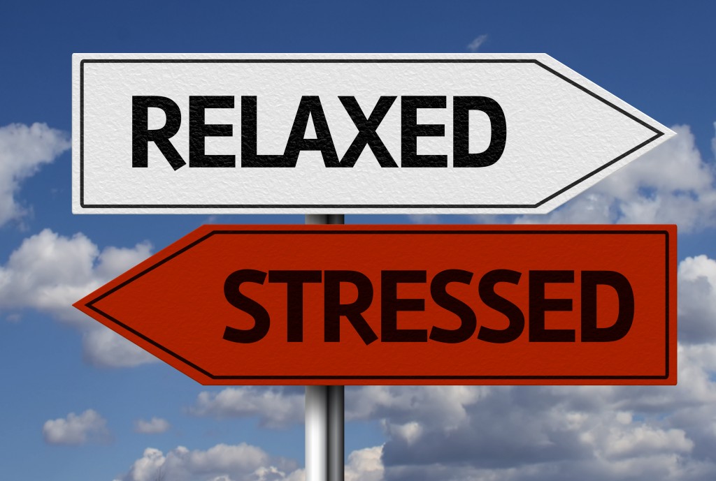 relaxed and stressed signs