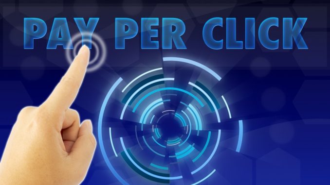Person selecting Pay Per Click