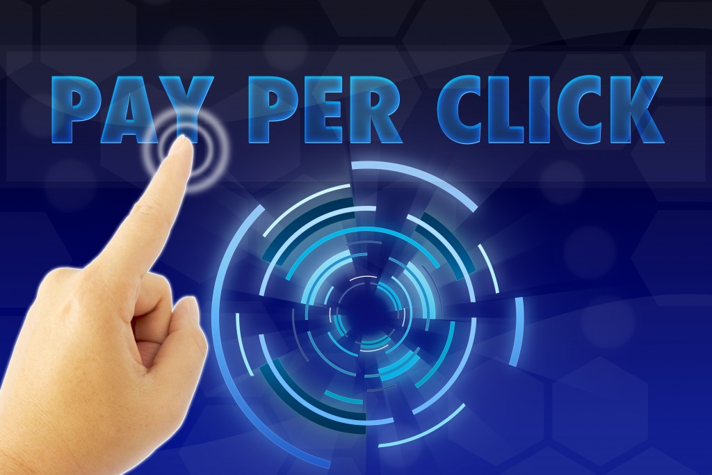 Person selecting Pay Per Click